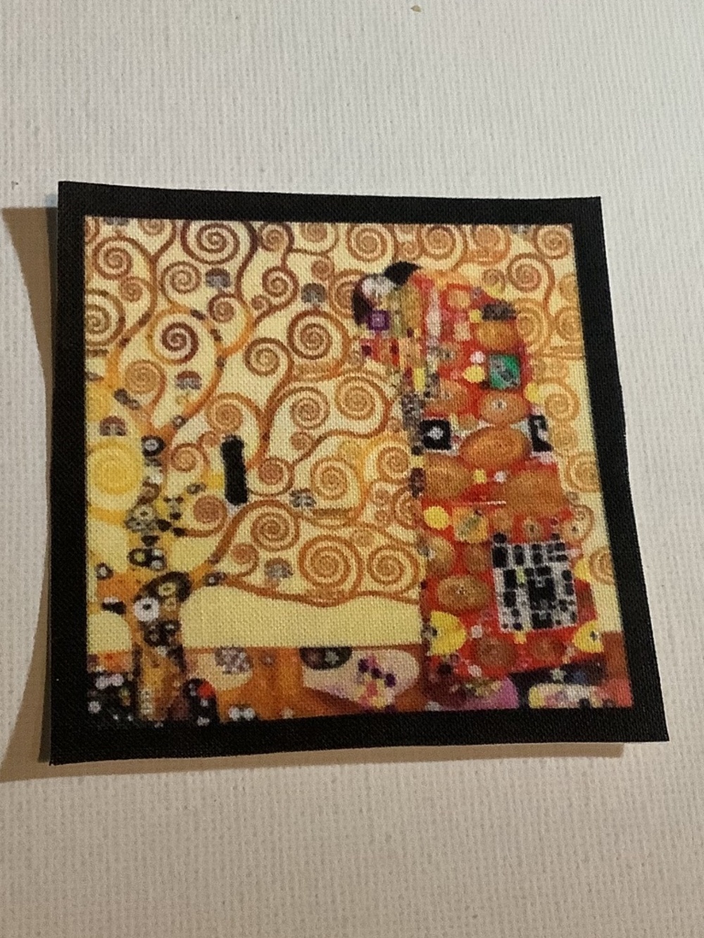Klimt - The Kiss and Tree of Life - Small Fabric Applique